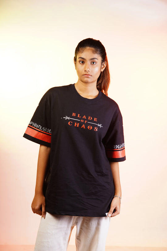 Blade Of Chaos - Oversized T-shirt Female